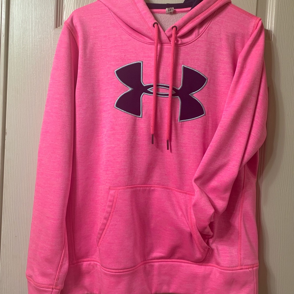 Hot pink under armor hoodie